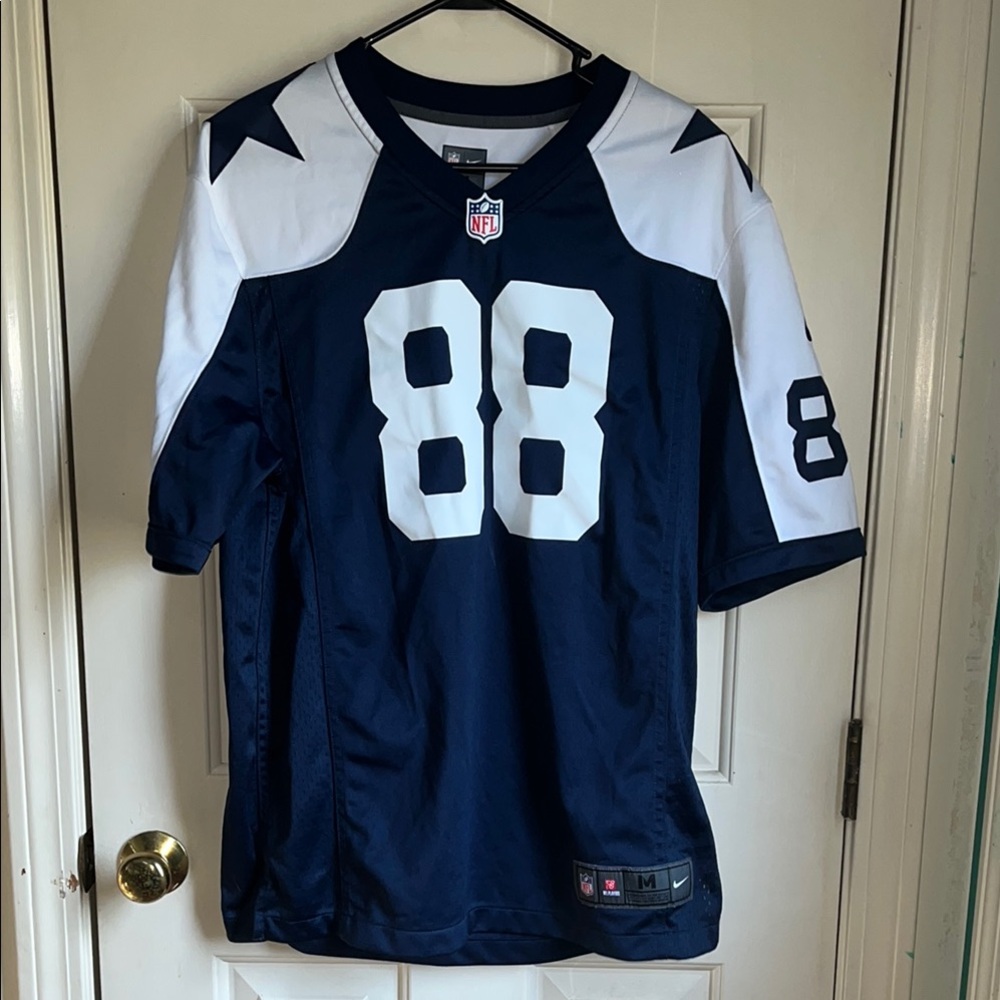 Dallas Cowboys Dez Bryant Navy and White Football Jersey